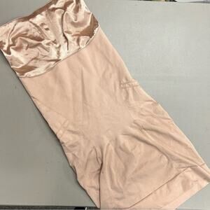 Spanx Slimmer & Shine Full Body Slip Shapewear Nude Satin Womens Size Medium